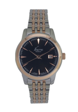 Load image into Gallery viewer, RIVERA 29MM QUARTZ TWO-TONE ROSE GOLD WATCH (BLACK DIAL)
