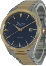 Load image into Gallery viewer, RIZAL 40MM AUTOMATIC TWO-TONE GOLD WATCH (BLUE DIAL)
