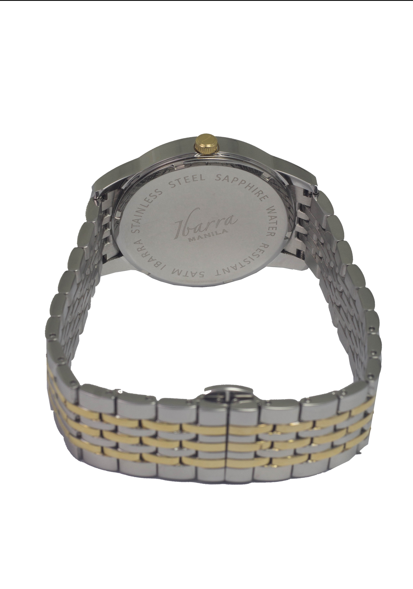 RIZAL 39MM QUARTZ TWO-TONE GOLD WATCH (BLUE DIAL)