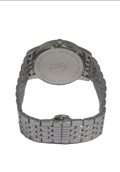 RIZAL 39MM QUARTZ STEEL WATCH (BLUE DIAL)