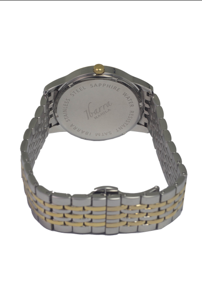 RIZAL 39MM QUARTZ TWO-TONE GOLD WATCH (SILVER DIAL)