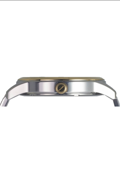 RIZAL 39MM QUARTZ TWO-TONE GOLD WATCH (SILVER DIAL)