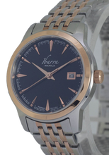 Load image into Gallery viewer, RIVERA 29MM QUARTZ TWO-TONE ROSE GOLD WATCH (BLACK DIAL)
